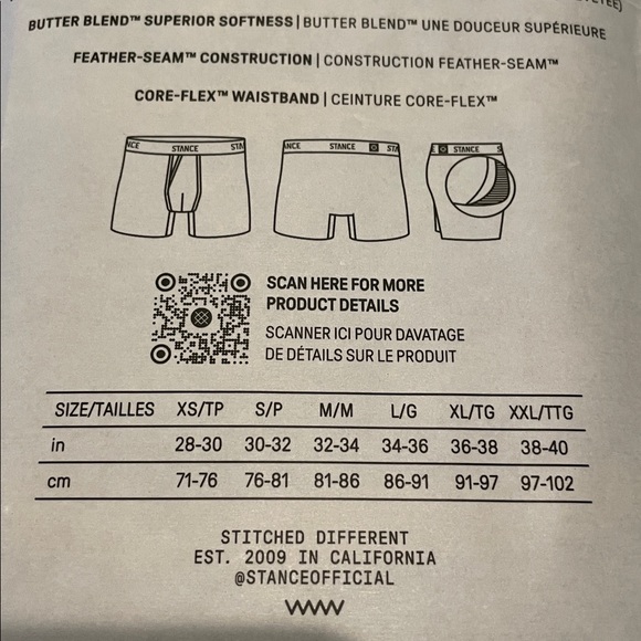 NWT Stance Mens Butterblend Wholester Pouch Black Boxer Briefs, Size Medium - Picture 5 of 6